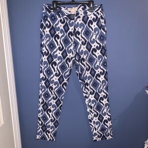 Blue and white pants. Size 4